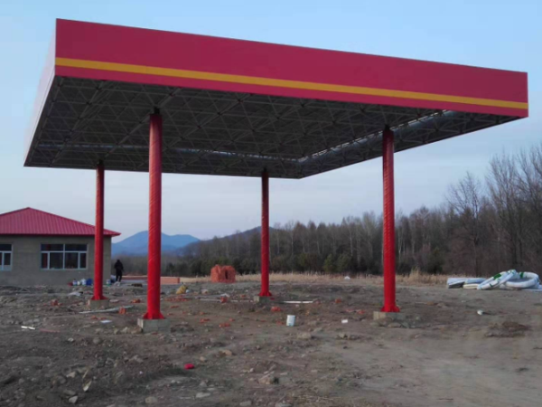 杭州加油站网架