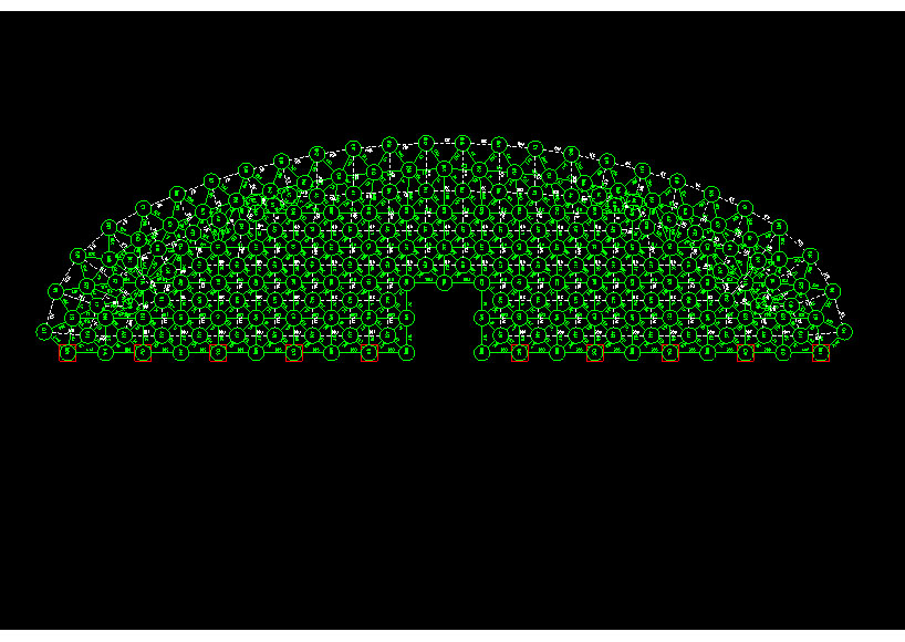 杭州锡林浩特91跨，1000米长干煤棚网架设计