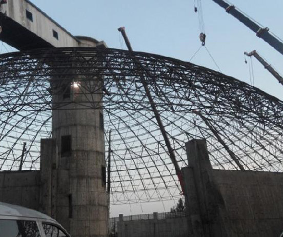 杭州网架分条或分块安装法